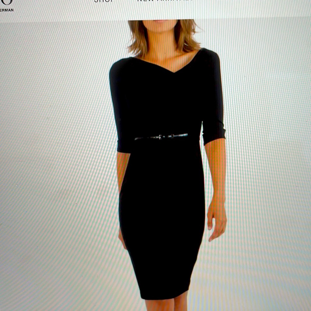 Classic 3/4 sleeve Jackie O sheath dress